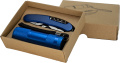 Set Taschenlampe und Taschenmesser DOVER, Blau