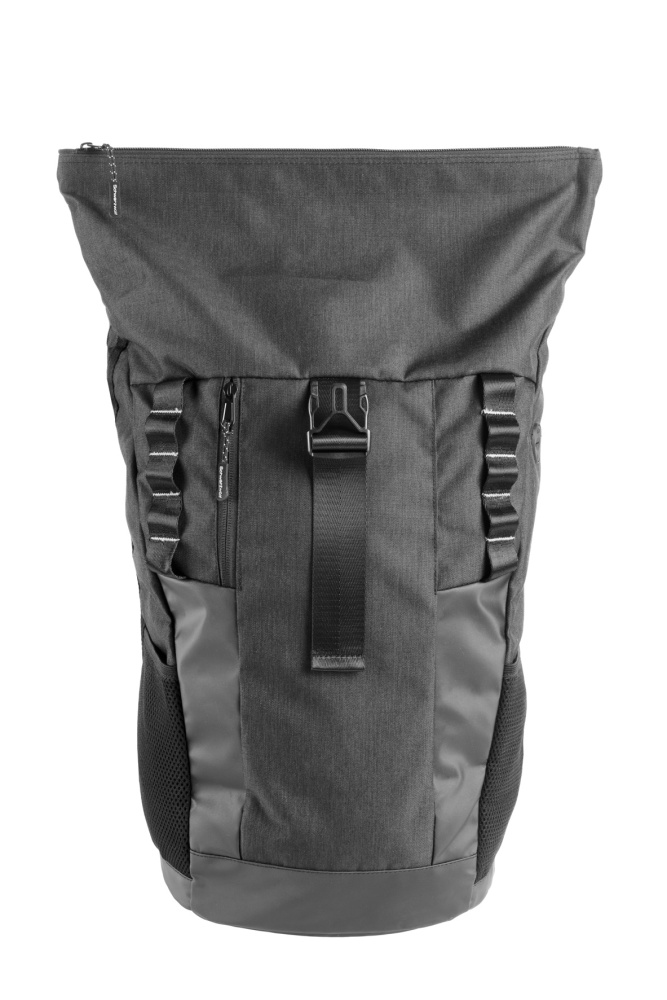 Logotrade Werbeartikel das Foto: Rolltop-Rucksack ELBERT Schwarzwolf