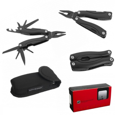 Logotrade Geschäftsgeschenke das Foto: Multitool ARMADOR NEU Schwarz Schwarzwolf