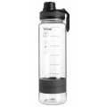 Trinkflasche KIBO 800 ml Schwarzwolf, transparent