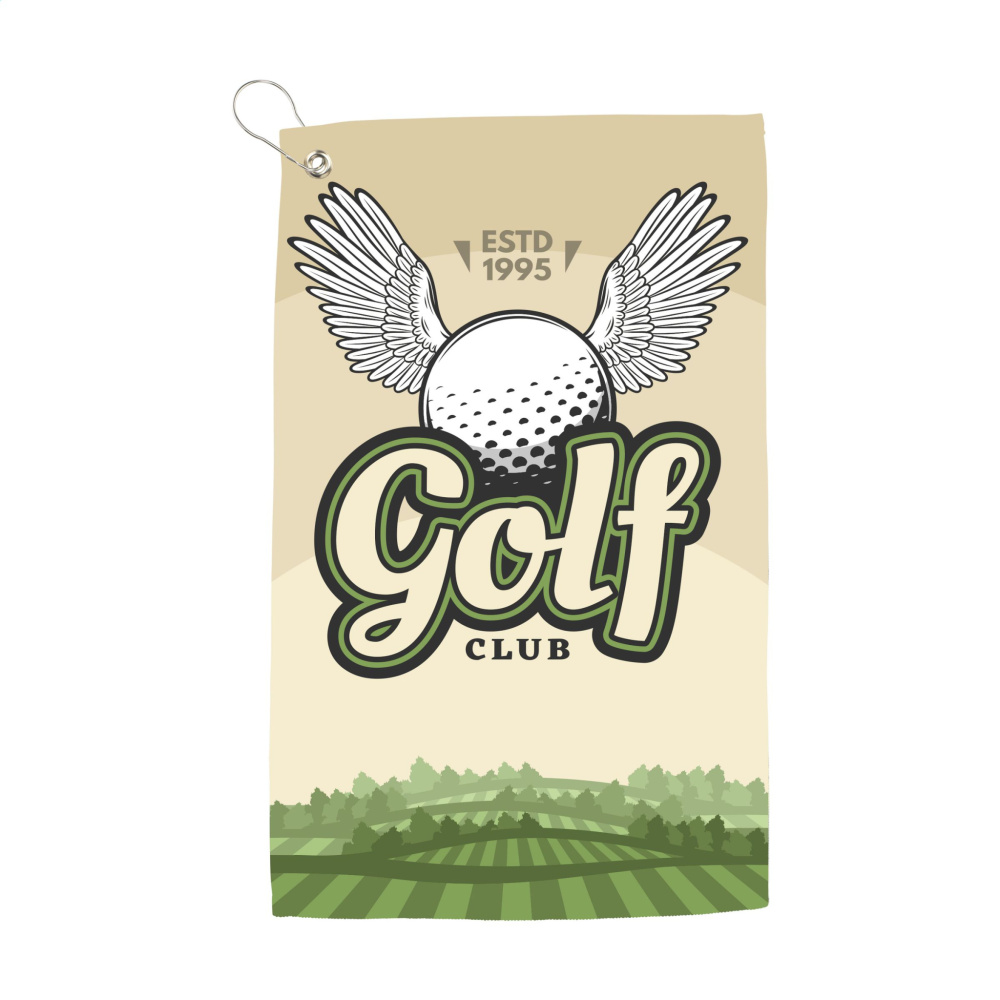 Logotrade Werbeartikel das Foto: Golfhandtuch 400 g/m² 30x50