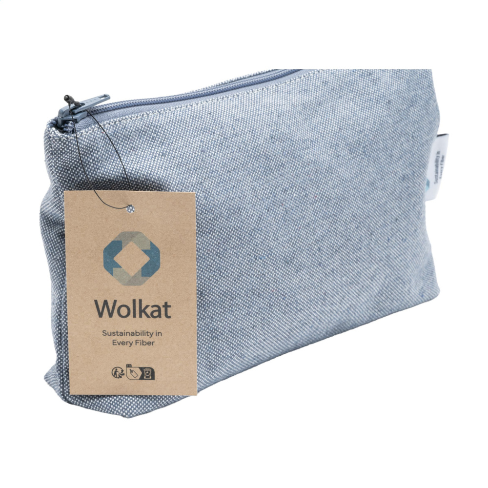 Logotrade Werbeartikel das Foto: Wolkat Safi Kosmetiktasche aus recyceltem Textil