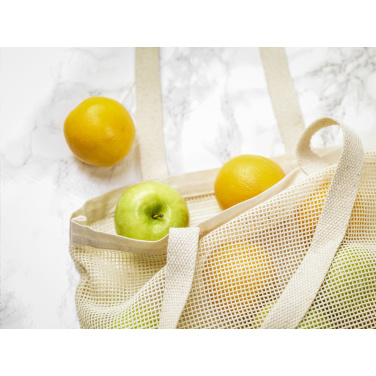 Logotrade Werbeartikel das Foto: Natura Organic Mesh Shopper (180 g/m²) Einkaufstasche