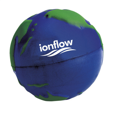 Logotrade Werbeartikel das Foto: StressGlobe Ø 6,5cm Stressball