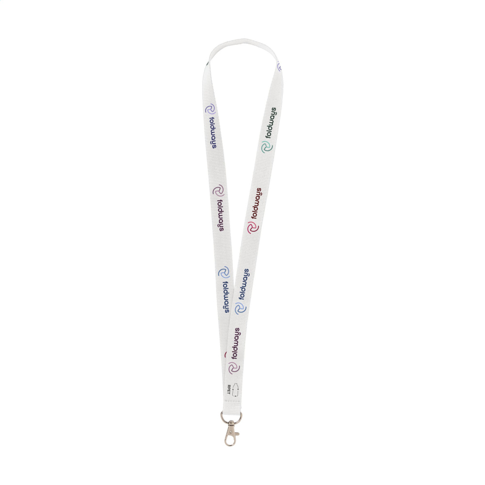 Logotrade Werbeartikel das Foto: Lanyard Sublimation RPET 2 cm Schlüsselband