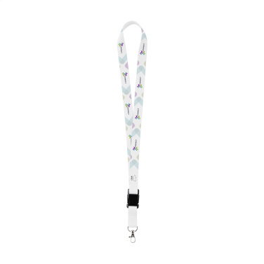 Logotrade Werbeartikel das Foto: Lanyard Sublimation Buckle RPET 2 cm Schlüsselband