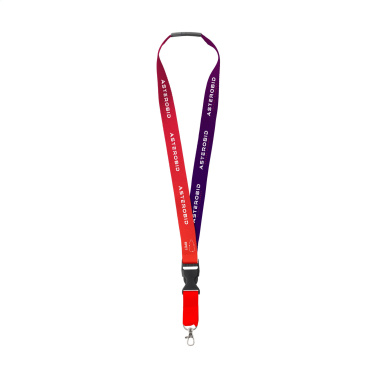 Logotrade Geschäftsgeschenke das Foto: Lanyard Promo Complete Sublimation RPET 2 cm Schlüsselband