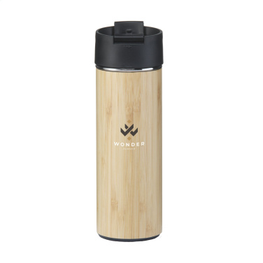 Logotrade Firmengeschenke das Foto: Sakura 360 ml Bambus Thermoflasche/Thermobecher