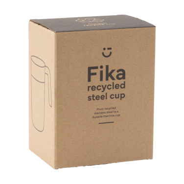 Logotrade Logogeschenke das Foto: Fika RCS Recycled Steel Cup 400 ml Thermobecher