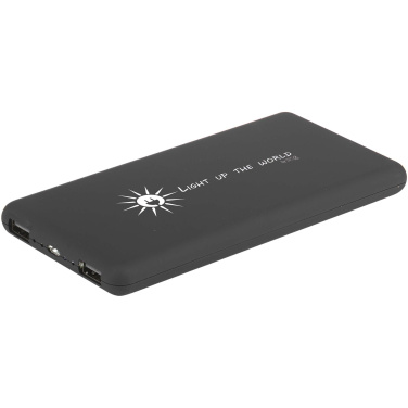 Logotrade werbemittel das Foto: SCX.design P30 8000 mAh Solar Powerbank mit Leuchtlogo