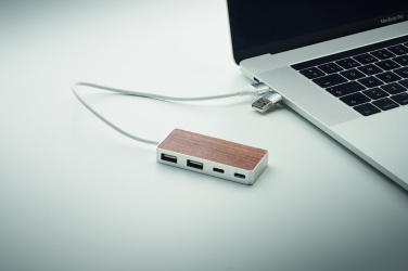 Logotrade Werbeartikel das Foto: 4 Port USB-Hub