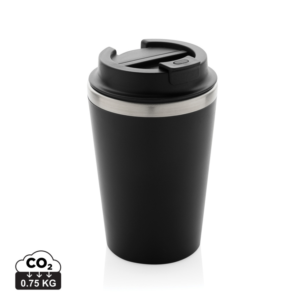 Logotrade werbemittel das Foto: Java 350ml doppelwandiger Becher aus RCS recyceltem PP