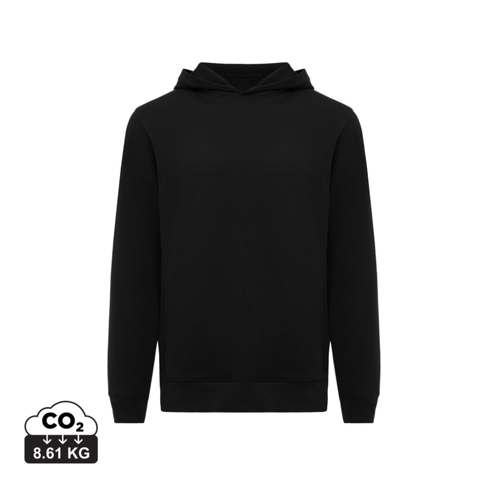 Logotrade werbemittel das Foto: Iqoniq Yengo Hoodie mit Seitentaschen aus rec. Baumwolle