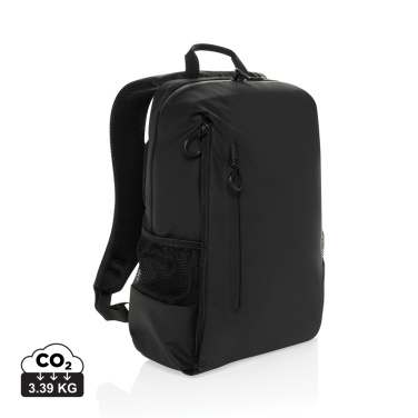 Logotrade Werbegeschenke das Foto: Lima Aware™ RPET wasserabweisender 15,6" Laptop-Rucksack