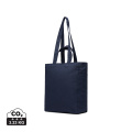 VINGA Hilo AWARE™ Tasche mit Reißverschluss aus rec. Canvas, Marine