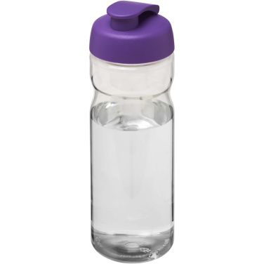 Logotrade Firmengeschenke das Foto: H2O Active® Eco Base 650 ml Sportflasche mit Klappdeckel