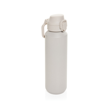 Logotrade Logogeschenke das Foto: Via RCS Re-Steel Sportflasche mit Verschluss, 600ml