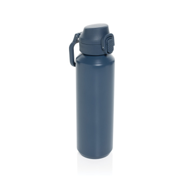 Logotrade Firmengeschenke das Foto: Via RCS Re-Steel Sportflasche mit Verschluss, 600ml