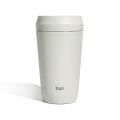 Topl-Trinkbecher aus rec. Stahl mit 360-Grad-Deckel 354ml, braun