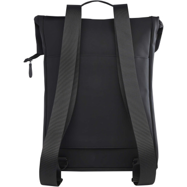 Logotrade Werbeartikel das Foto: Turner 15,6" GRS-recycelter Rolltop Laptop-Rucksack 12 L