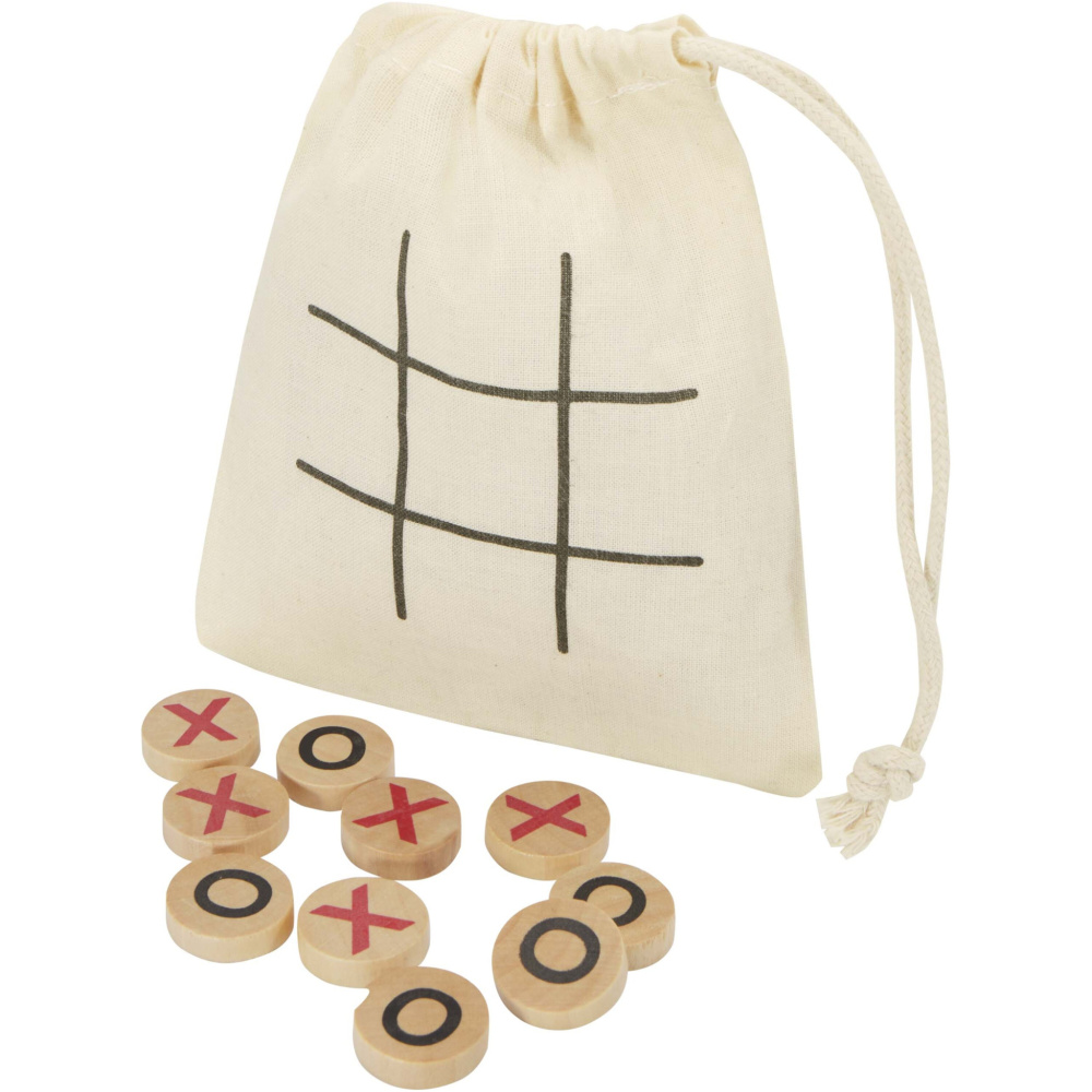 Logotrade Werbegeschenke das Foto: Whorl Tic-Tac-Toe Spiel aus Holz