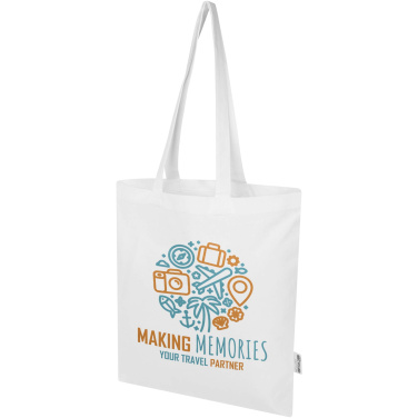 Logotrade werbemittel das Foto: Madras Blend 140 g/m² Tragetasche aus GRS-recycelter Baumwolle 7L