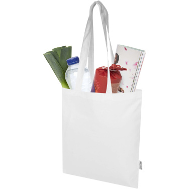 Logotrade Logogeschenke das Foto: Madras Blend 140 g/m² Tragetasche aus GRS-recycelter Baumwolle 7L