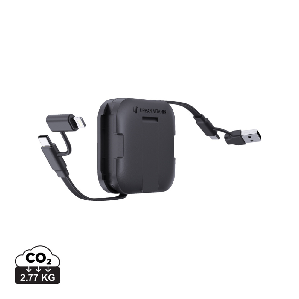 Logotrade Geschäftsgeschenke das Foto: Urban Vitamin San Jose 100W-Halter mit einziehbarem Kabel