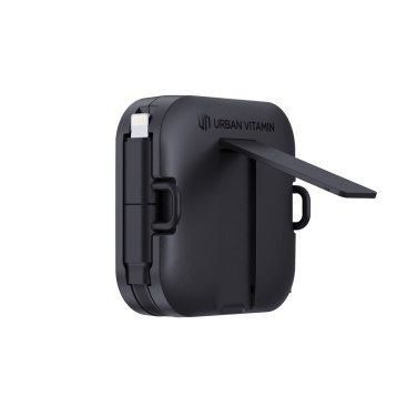 Logotrade Geschäftsgeschenke das Foto: Urban Vitamin San Jose 100W-Halter mit einziehbarem Kabel
