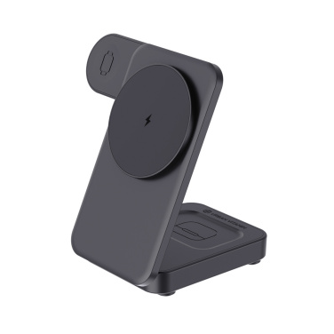 Logotrade Logogeschenke das Foto: Urban Vitamin Arcadia 15W 3in1 Magnet-Charger aus RCS rABS