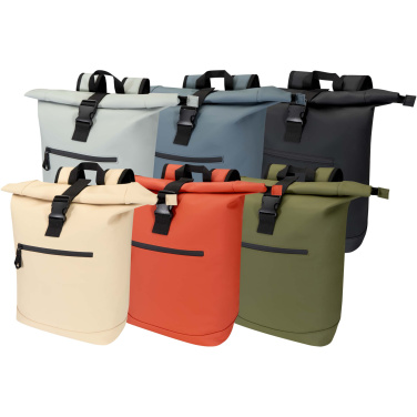 Logotrade Geschäftsgeschenke das Foto: Resi Plus 15" GRS-recycelter Rolltop Rucksack 18 L