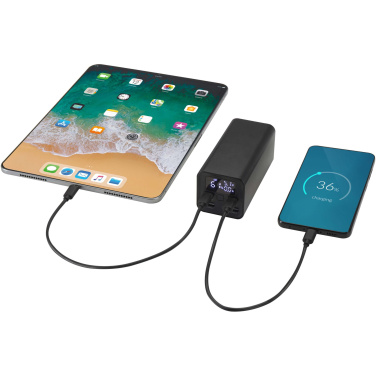 Logotrade Werbeartikel das Foto: Acamar 70 W 20.000 mAh Laptop Powerbank aus recyceltem Aluminium