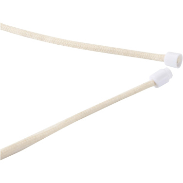 Logotrade Geschäftsgeschenke das Foto: Adhab Smartphone Lanyard mit Bambusdetails