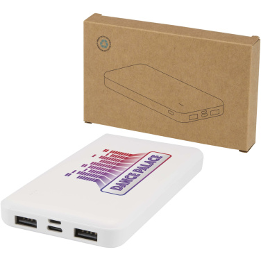 Logotrade Werbeartikel das Foto: Intan 10 W 10.000 mAh Powerbank aus recyceltem Kunststoff