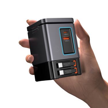 Logotrade Geschäftsgeschenke das Foto: Urban Vitamin Sacramento 105W GaN Charger mit einz. Kabeln