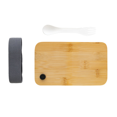 Logotrade Firmengeschenke das Foto: RCS RPP Lunchbox mit Bambusdeckel