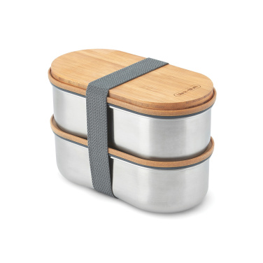 Logotrade Werbeartikel das Foto: Black+Blum Stainless Steel Double Bento Box