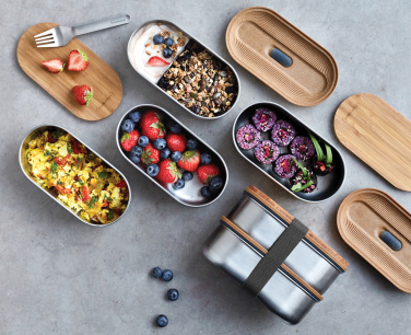 Logotrade Werbegeschenke das Foto: Black+Blum Stainless Steel Double Bento Box