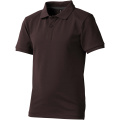 Calgary Poloshirt für Kinder, Schokoladenbraun
