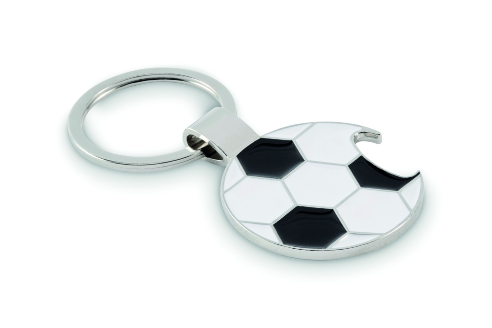 Logotrade Werbeartikel das Foto: Schlüsselring Fußball