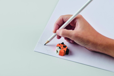 Logotrade Werbegeschenke das Foto: Holzbleistift mit Radiergummi