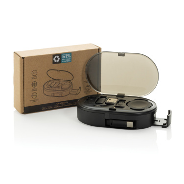 Logotrade Logogeschenke das Foto: Chargevix Multifunktionales 60W-Lade-Set aus RCS rPlastic