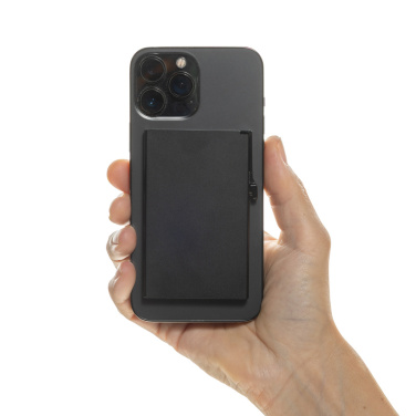 Logotrade werbemittel das Foto: Magnetischer RFID-Kartenhalter aus Aluminium für Smartphones