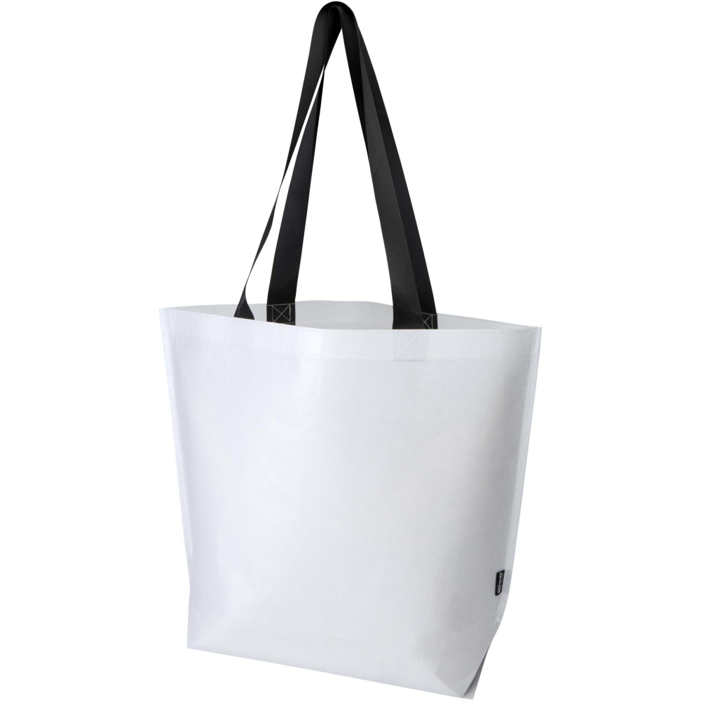 Logotrade Werbeartikel das Foto: Duo GRS recycelte doppellaminierte Tragetasche Oversize 30L