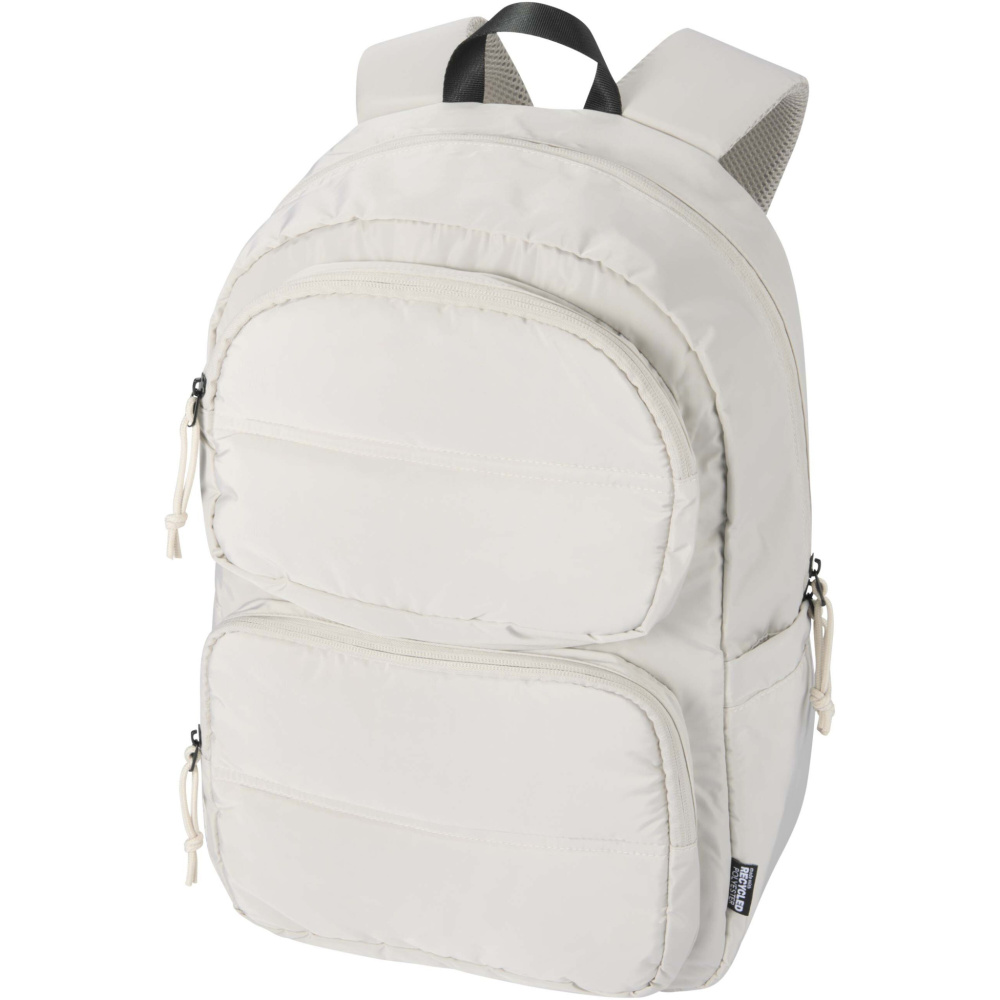 Logotrade Logogeschenke das Foto: Puffer 15,6" GRS recycelter Laptoprucksack 18L
