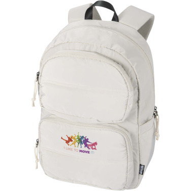 Logotrade Werbeartikel das Foto: Puffer 15,6" GRS recycelter Laptoprucksack 18L