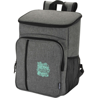 Logotrade Firmengeschenke das Foto: Tundra GRS recycelter Picknickkühlrucksack mit Besteckset 20L
