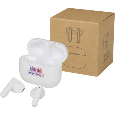 Logotrade Werbegeschenke das Foto: Altais True Wireless Bluetooth® Headset aus recyceltem Kunststoff