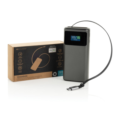 Logotrade Werbeartikel das Foto: Quantum RCS Ultra-Fast 45W 10.000mAh Powerbank mit Display