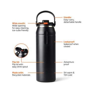 Logotrade werbemittel das Foto: Nordic Drift trail Isolierte RCS Sportflasche 940ml
